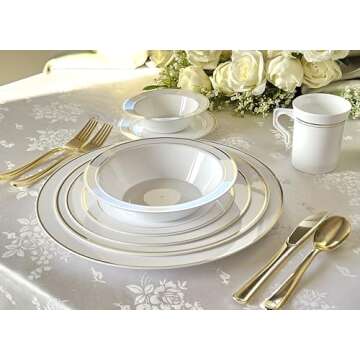 " OCCASIONS " 40 Mugs Pack, Heavyweight Disposable Wedding Party Plastic 8 oz Coffee Mugs/Tea Cups/C...