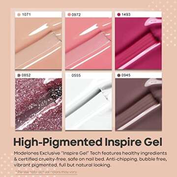 Modelones Gel Nail Polish Kit with UV Light and Tools