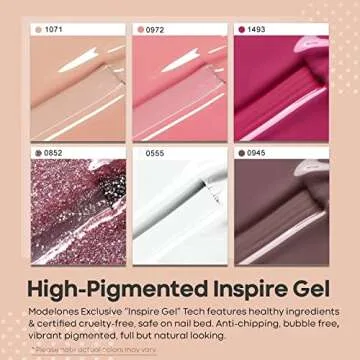 Modelones Gel Nail Polish Kit with UV Light and Tools