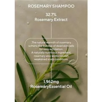 AROMATICA Rosemary Scalp Scaling Shampoo and Conditioner Set 13.53 fl.oz each – Vegan Hair Care Gift Set with Rosemary Oil. Sulfate Free Shampoo Conditioner For Hair Growth