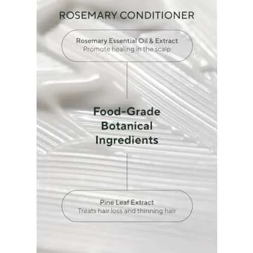 AROMATICA Rosemary Scalp Scaling Shampoo and Conditioner Set 13.53 fl.oz each – Vegan Hair Care Gift Set with Rosemary Oil. Sulfate Free Shampoo Conditioner For Hair Growth