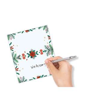 Table Place Card, Christmas Themed Tent Style Cards, Pack of 25 Half-Fold Reception Place Card, Perfect for Christmas Party, Wedding, Bridal & Baby Shower, Birthday, Banquet and Special Events A16