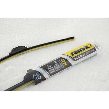 Rain-X 830124 Silicone Endura Wiper Blades, 24 Inch Windshield Wipers (Pack of 1), Automotive Replacement Windshield Wiper Blades With Two Times Longer Lasting Resilient Silicone Rubber Squeegee