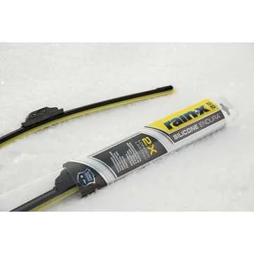 Rain-X 830124 Silicone Endura Wiper Blades, 24 Inch Windshield Wipers (Pack of 1), Automotive Replacement Windshield Wiper Blades With Two Times Longer Lasting Resilient Silicone Rubber Squeegee