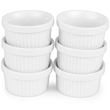 Kÿchen Mini Ramekins - Perfect 1 oz Porcelain Cups Set