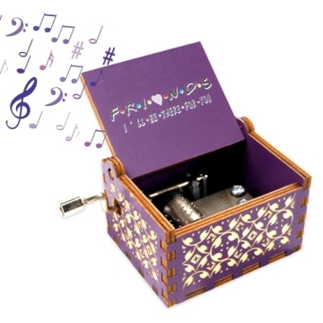 YGQZYYQ Colorful Wooden Engraved Music Box - TV Show Themed Gift for All