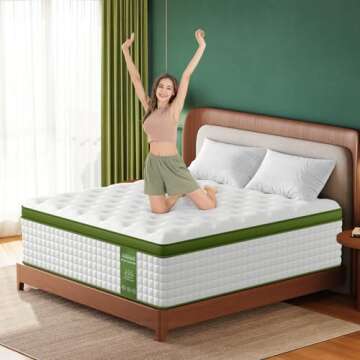 BedStory Queen Mattress, 14 Inch Hybrid Mattress Queen Size in a Box with Gel Memory Foam and Pocket...