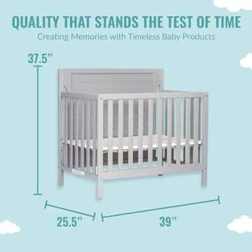 Dream On Me Bellport Portable Mini Crib for Any Space