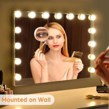 M MIVONDA Hollywood Vanity Mirror with LED Lights and USB Charge