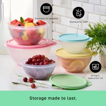 Tupperware Heritage Wonderlier 10 Piece Set - Vintage Colors