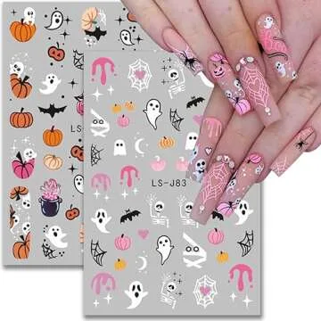 Halloween Nail Stickers - 6 Sheets of Fun Nail Art for Every Age