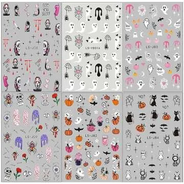 Halloween Nail Stickers for Creative Nail Art Fun
