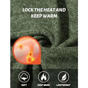 TACVASEN Fleece Jacket for Men - Lightweight & Stylish