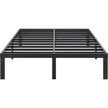 Modern JENLLY King Bed Frame with Storage & Easy Assembly