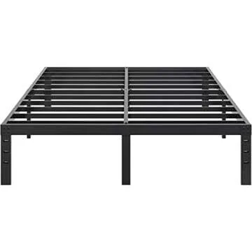 Modern JENLLY King Bed Frame with Storage & Easy Assembly