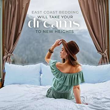 East Coast Bedding - King Size Pillow Pack of 1 - Firm Luxury Hotel Pillow for a Luxury Bed - 100% European Goose Down Pillow 800FP - Featherless Pillow for Sleeping