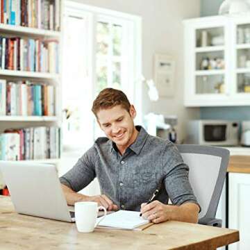 Thaweesuk Shop New 2 Piece Grey Executive Modern Ergonomic Office Chair Modern Executive Mesh Chair ...