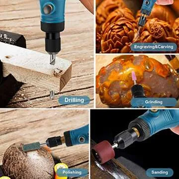 KeShi Cordless Rotary Tool - USB Rechargeable & 42 Accessories