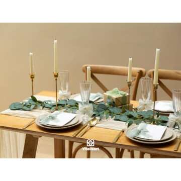 Vitalizart Sage Green Handmade Chiffon Silk Ribbon Fringe 1.5" x 21 Yd Frayed Edges Ribbons for Wedding Invitations Bridal Bouquets Gifts Wrapping Crafts Holiday Party Decorations