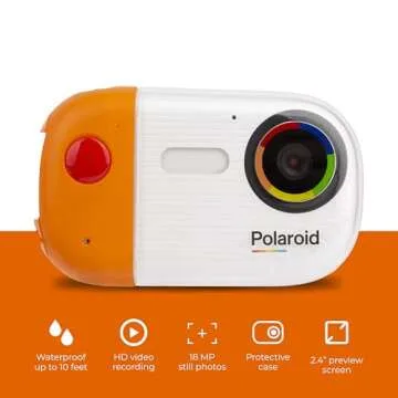 Polaroid 18MP Underwater Camera for Vlogging & Snorkeling