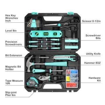 Amazon Basics Household Tool Kit 142 Piece Storage Case