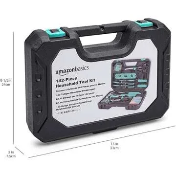 Amazon Basics Household Tool Kit 142 Piece Storage Case