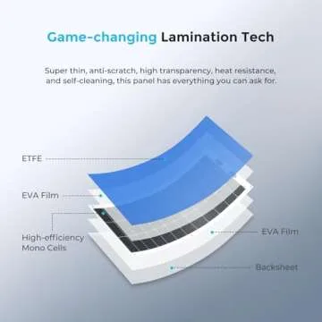 Renogy Flexible Solar Panel 100 Watt 12 Volt Monocrystalline Semi-Flexible Bendable Mono Off-Grid Charger for Marine RV Cabin Van Car Uneven Surfaces