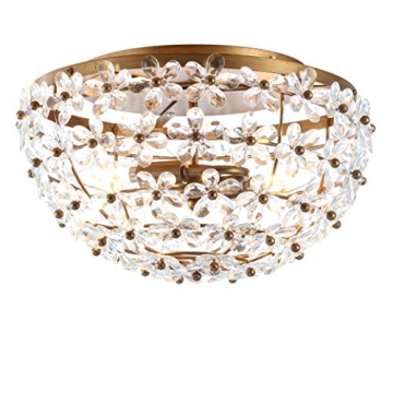 JONATHAN Y Isabelle Flush Mount Light for Stylish Illumination