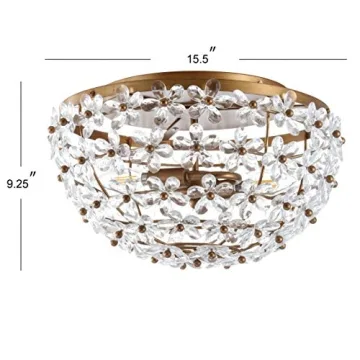 JONATHAN Y Isabelle Flush Mount Light for Stylish Illumination