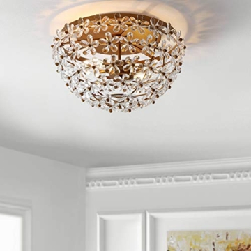 JONATHAN Y Isabelle Flush Mount Light for Stylish Illumination