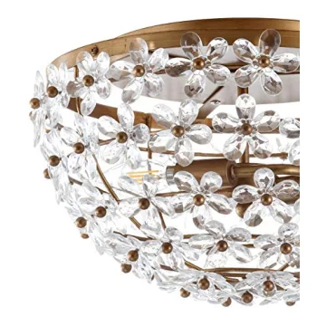 JONATHAN Y Isabelle Flush Mount Light for Stylish Illumination