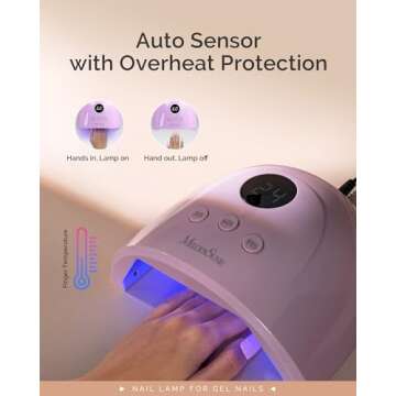 MelodySusie Plus30F UV Nail Lamp - Fast Gel Dryer