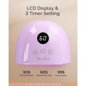MelodySusie Plus30F UV Nail Lamp - Fast Gel Dryer