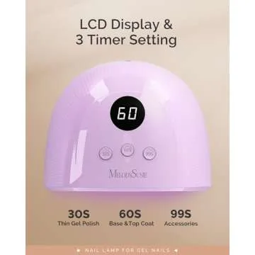 MelodySusie Plus30F UV Nail Lamp - Fast Gel Dryer
