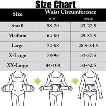 Women Waist Trainer Belt Waist Cincher Trimmer Slimming Body Shaper Belt for Sport Workout Pink