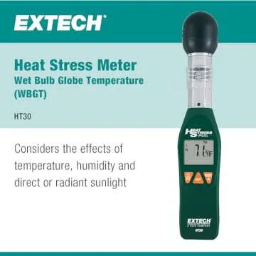 Extech HT30 Heat Stress WBGT Meter - Precise Monitoring for Safety