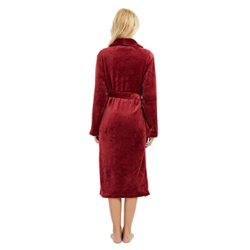 HEARTNICE Women's Fleece Bathrobe - Plush Comfort