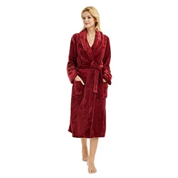 HEARTNICE Women's Fleece Bathrobe - Plush Comfort