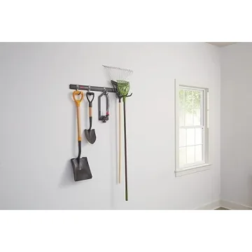 Rubbermaid FastTrack Garage Hook Rail System for Easy Storage