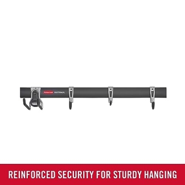 Rubbermaid FastTrack Garage Hook Rail System for Easy Storage