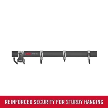 Rubbermaid FastTrack Garage Hook Rail System for Easy Storage