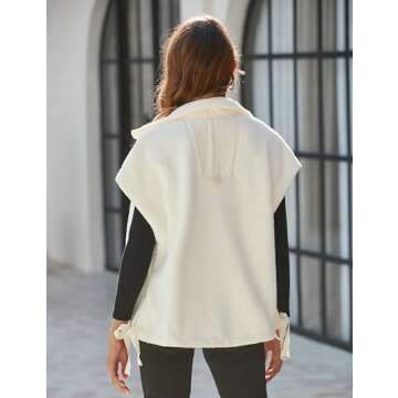 Yeokou Women's Fleece Vest Stylish Sleeveless Jacket