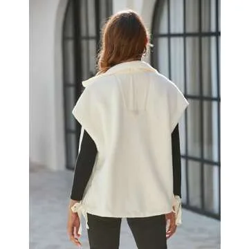 Yeokou Women's Fleece Vest Stylish Sleeveless Jacket