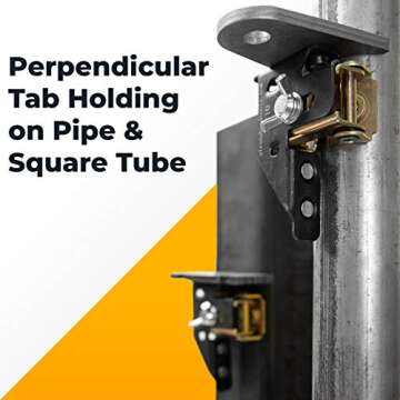 Adjustable Magnetic Tab Holder, Vertical/Horizontal Tab Holding, Adjustable V-Pads, Max Pull Force: ...