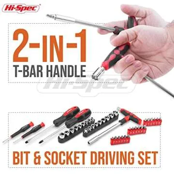 Hi-Spec 73pc Home & Auto Tool Kit for DIY Repair