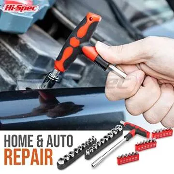 Hi-Spec 73pc Home & Auto Tool Kit for DIY Repair