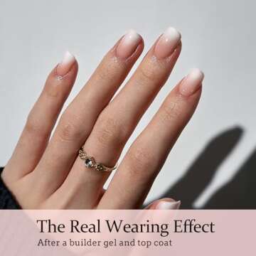 BTArtboxnails Ombre Nails - 150Pcs Short Square Press Ons