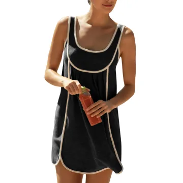 Yeokou Womens Summer Athletic Sleeveless Mini Dress Casual Workout Tennis Dress Sundress