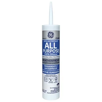 GE GE012A Silicone Sealant Caulk - Clear All Purpose 12 Pack