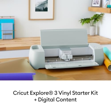 Cricut Explore 3 Cutting Machine Vinyl Starter Bundle